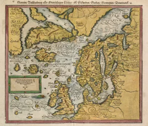 Eine Karte von Island um 1588